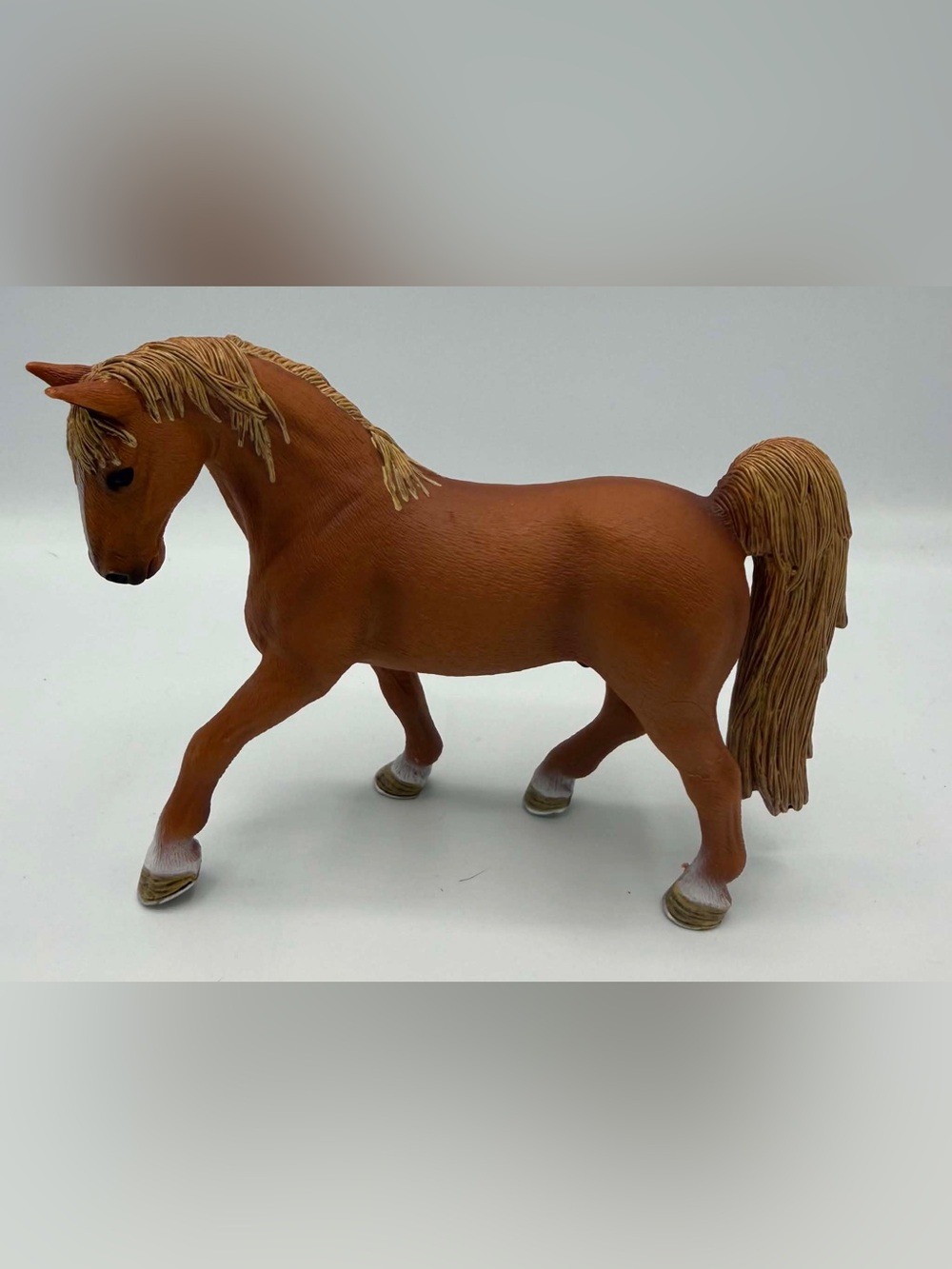 2007 Schleich Palomino Tennessee Walker Brown Horse Figure Stallion D-73527